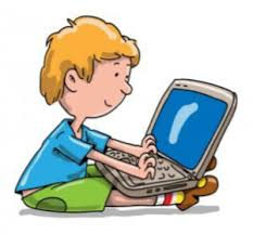 Student sitting on the floor using a laptop 